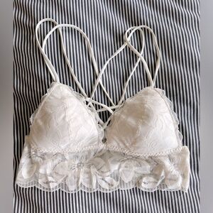 PINK Strappy Lace Bralette